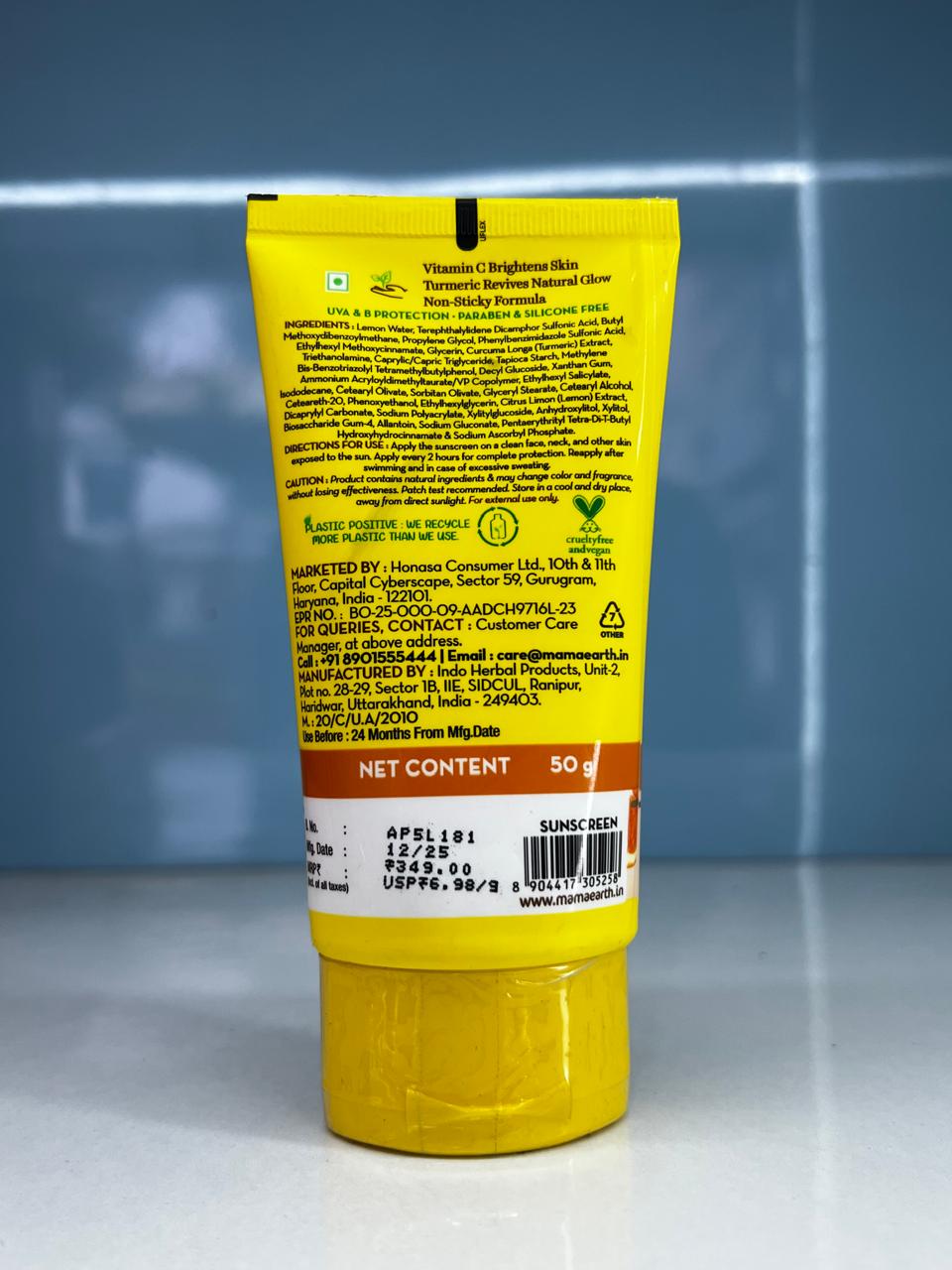 Mamaearth Vitamin C Sunscreen