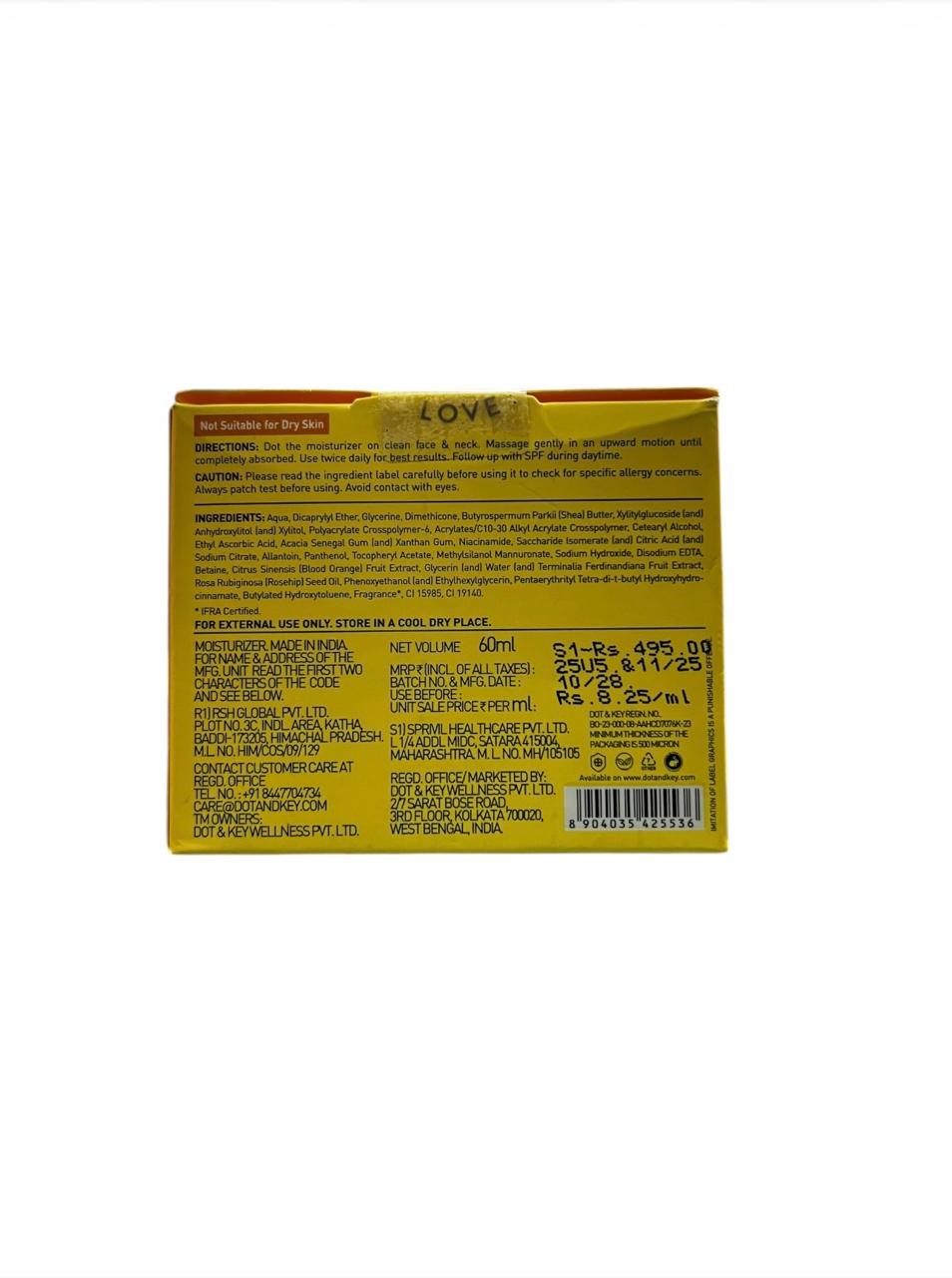 Dot & Key Vitamin C+E Super Bright Moisturizer