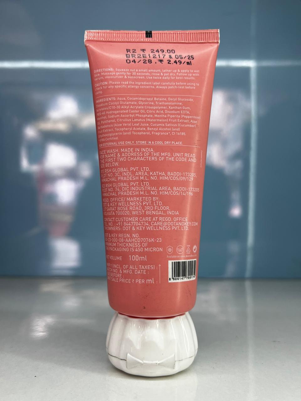 Dot & Key Watermelon Cooling Gel Face Wash