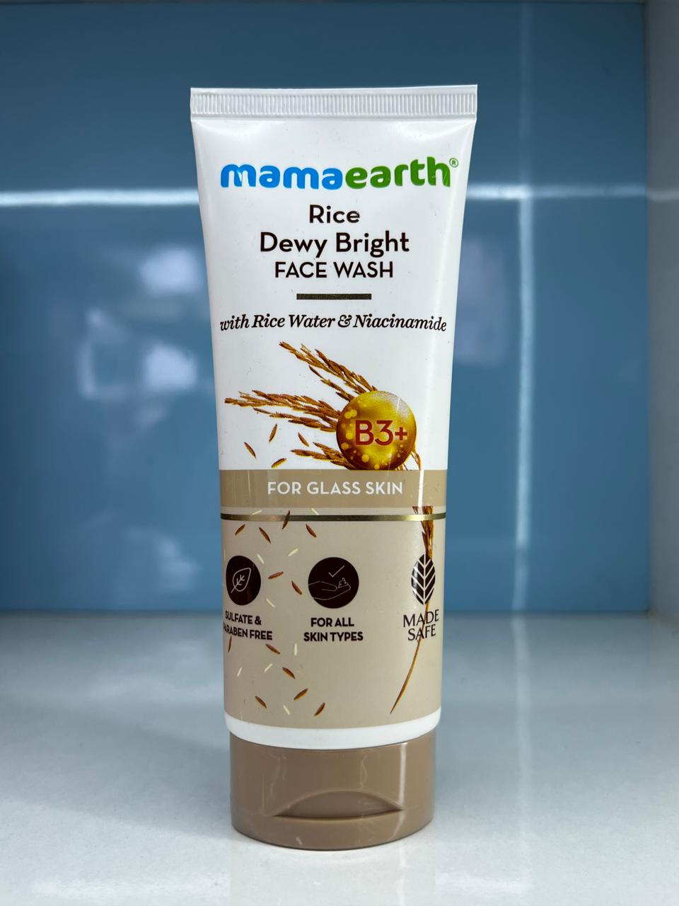 Mamaearth Rice Dewy Bright Face Wash