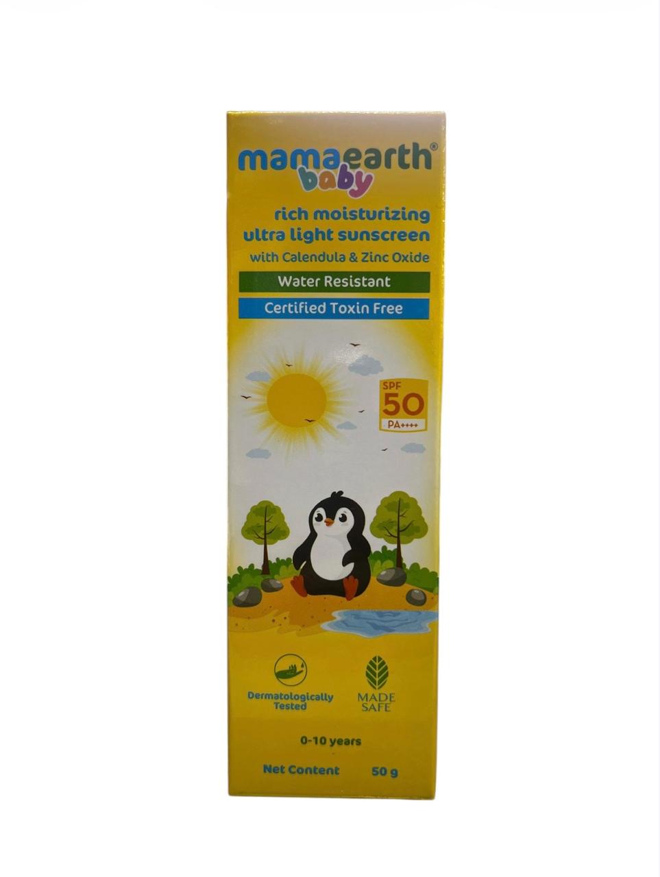 Mamaearth Baby Rich Moisturizing Ultra Light Sunscreen