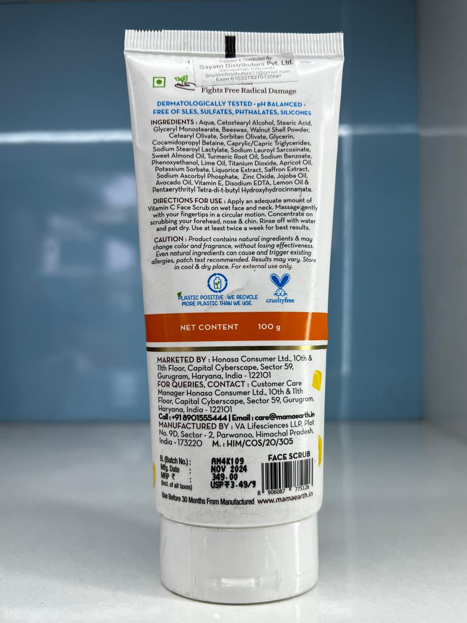 Mamaearth Vitamin C Face Scrub