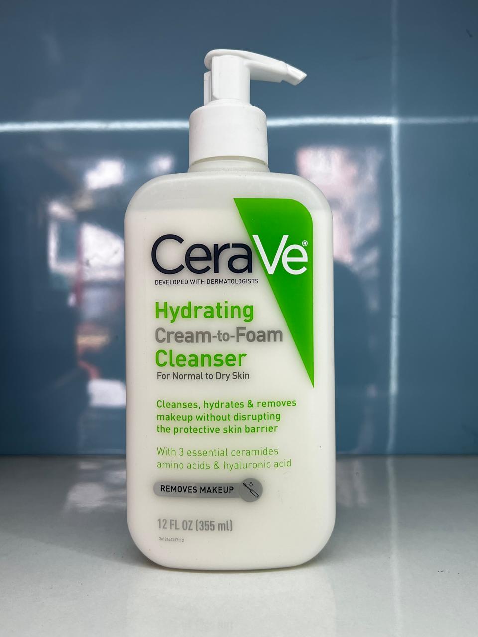 CeraVe Hydrating Cream-to-Foam Cleanser