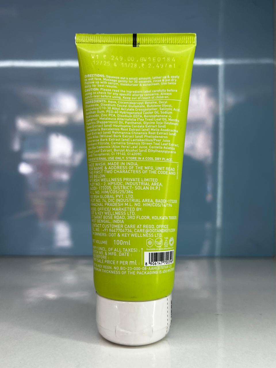 Dot & Key Cica Calming Blemish Clearing Gel Face Wash