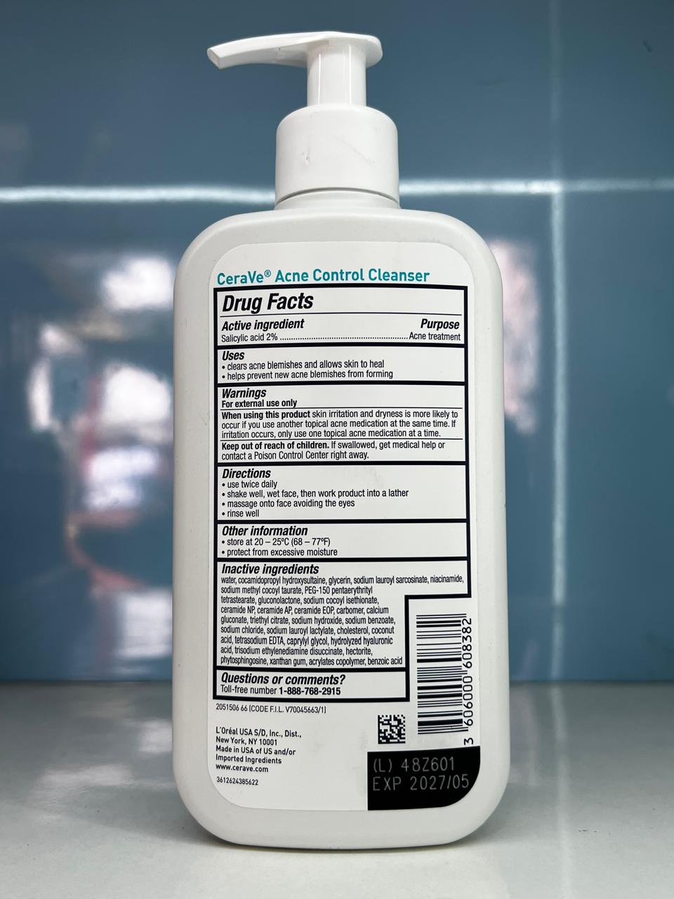 CeraVe Acne Control Cleanser 2%