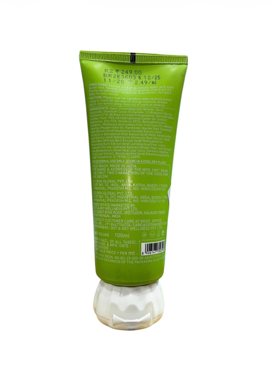 Dot & Key Cica Calming Blemish Clearing Gel Face Wash