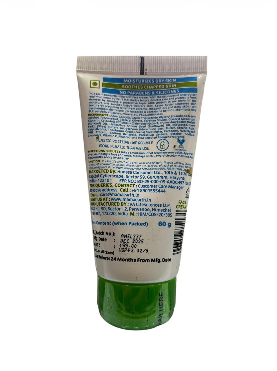 Mamaearth Baby Milky Soft Face Cream