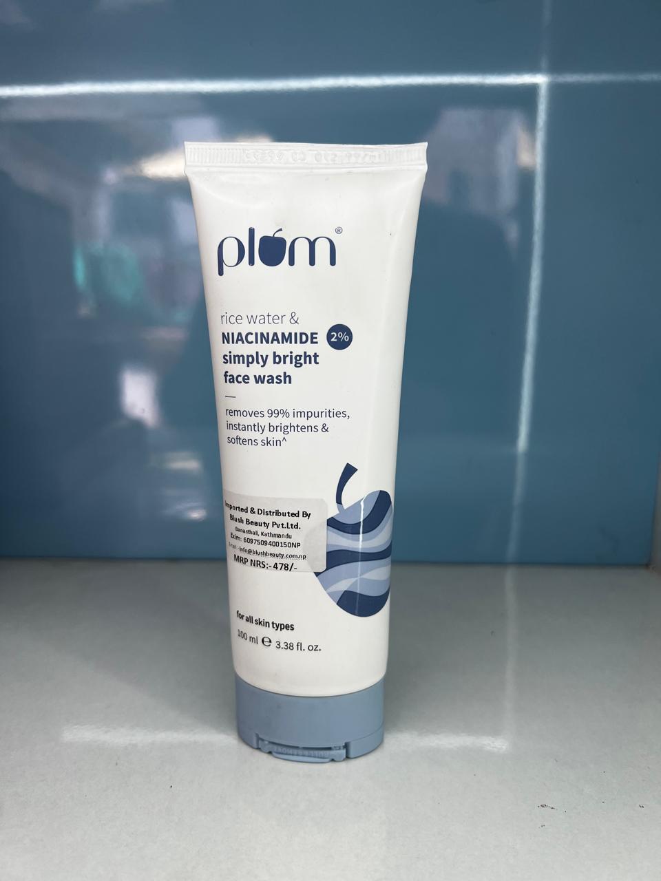 Plum Rice Water Face Wash