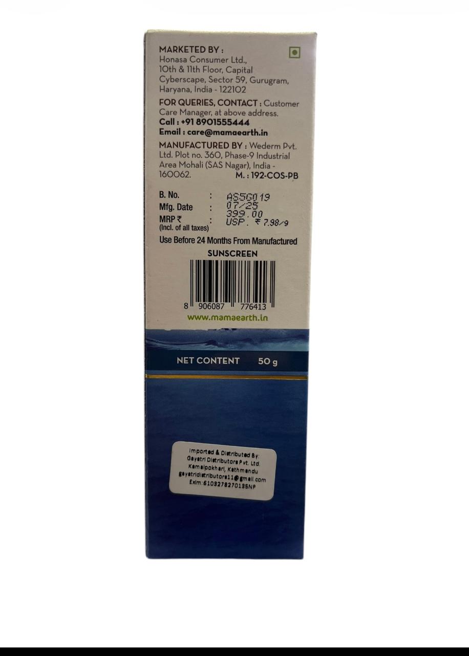 Mamaearth Aqua Glow Hydrating Sunscreen