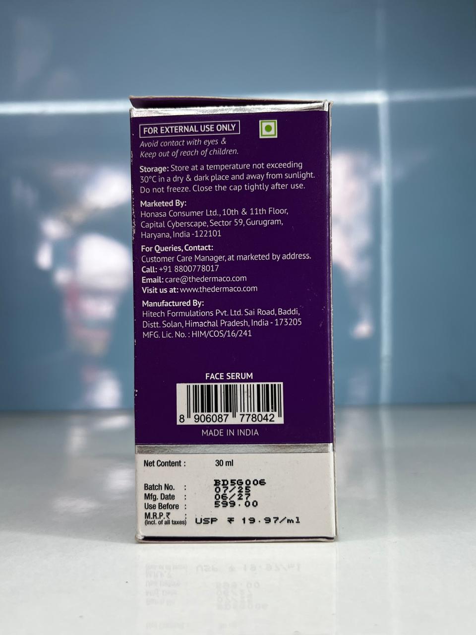 Derma Co Pore Minimizing Face Serum