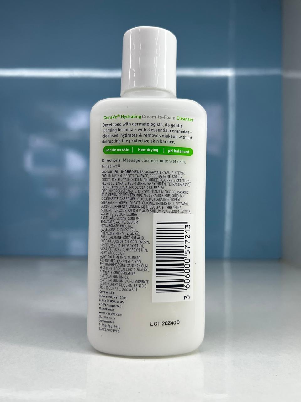 CeraVe Hydrating Cream-to-Foam Cleanser