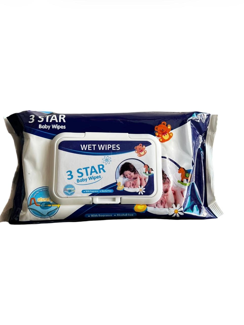 3 Star Baby Wipes
