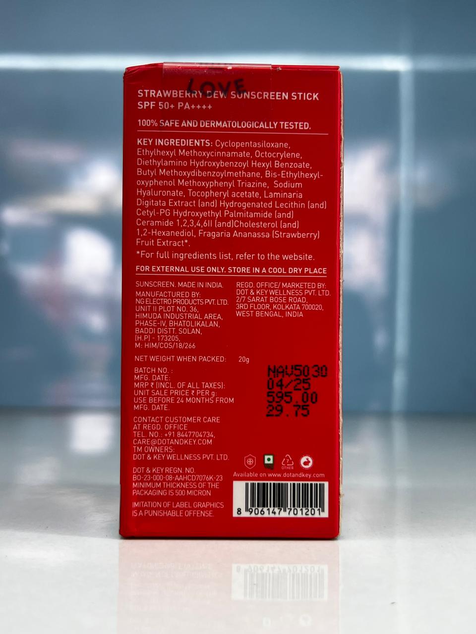 Dot & Key Strawberry Dew Sunscreen Stick