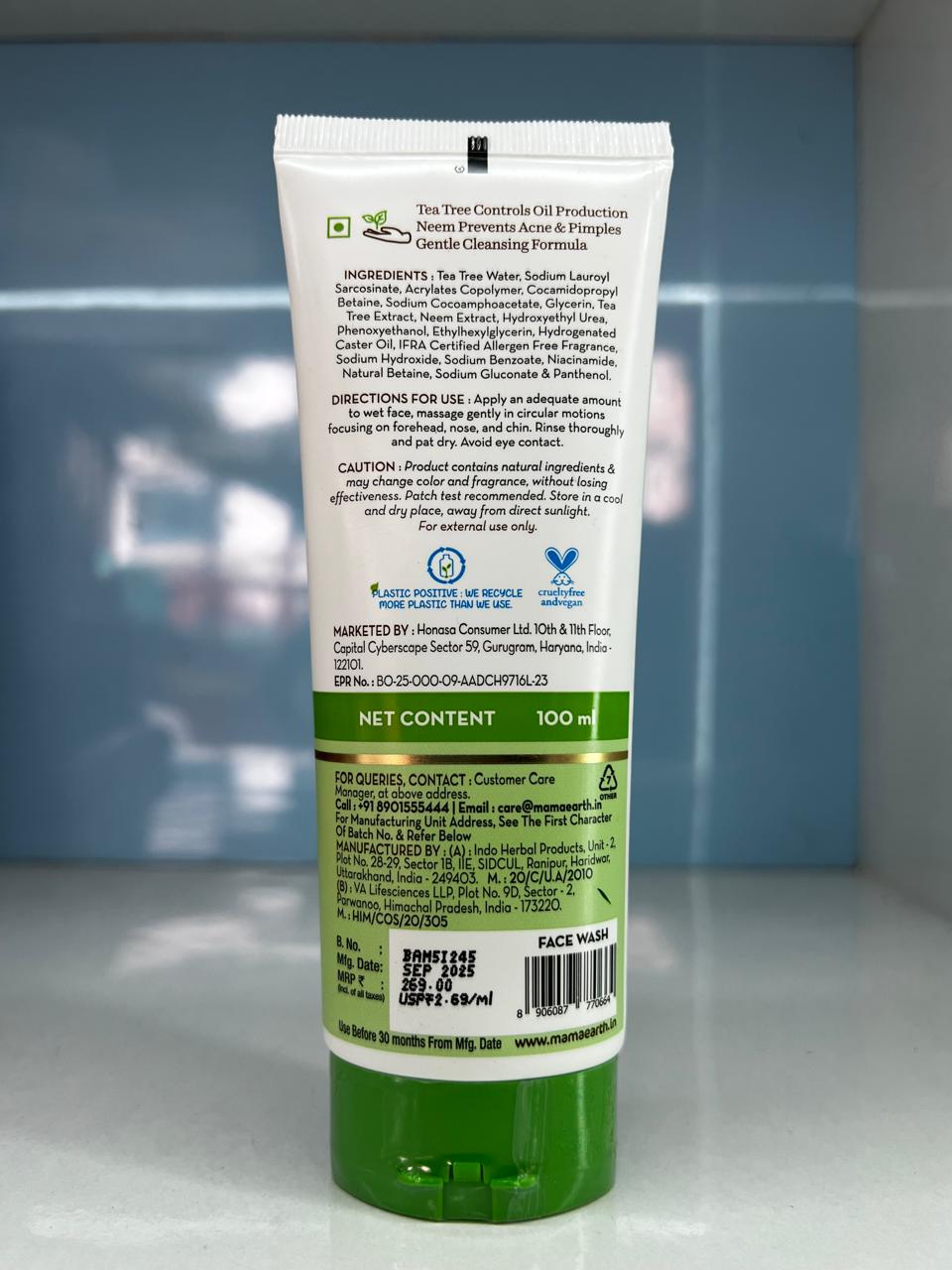 Mamaearth Tea Tree Oil Control Face Wash