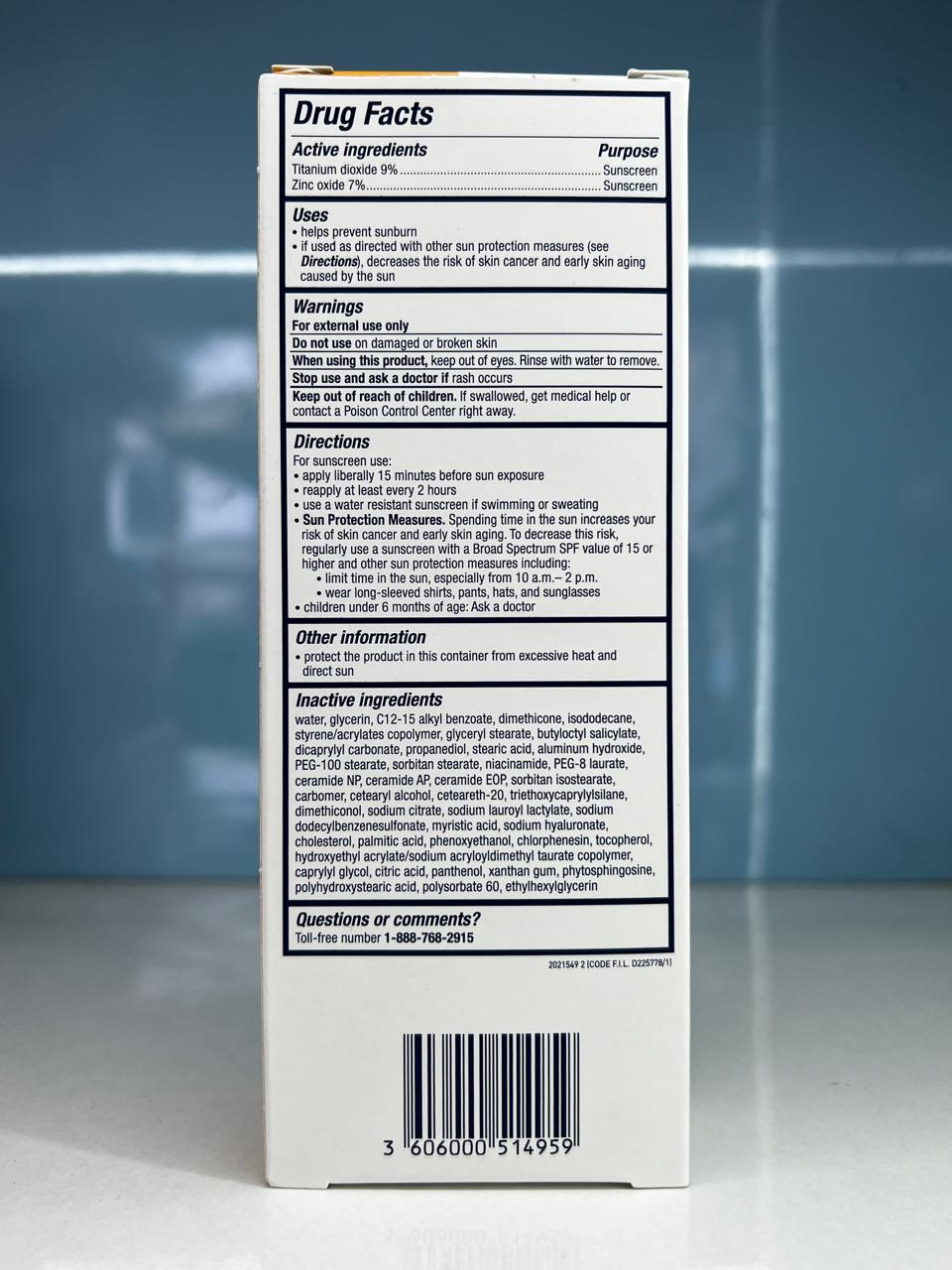 CeraVe Hydrating Mineral Sunscreen SPF50